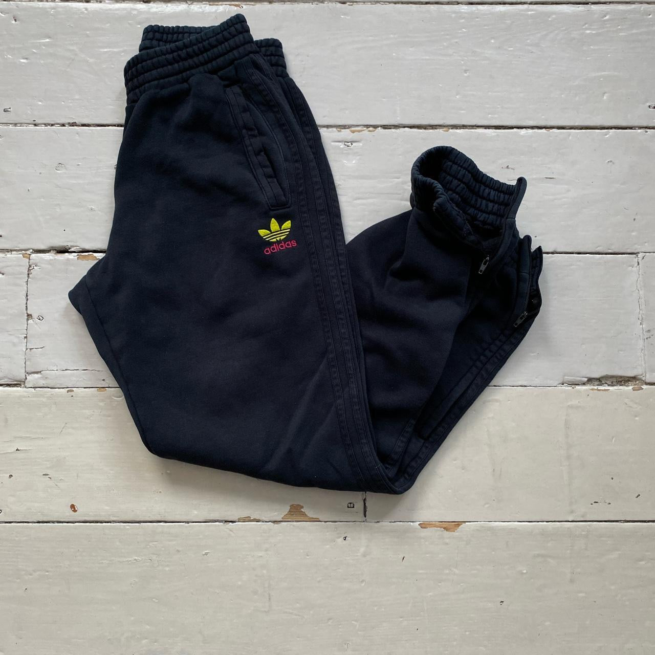 Adidas Original Black Joggers (Small)