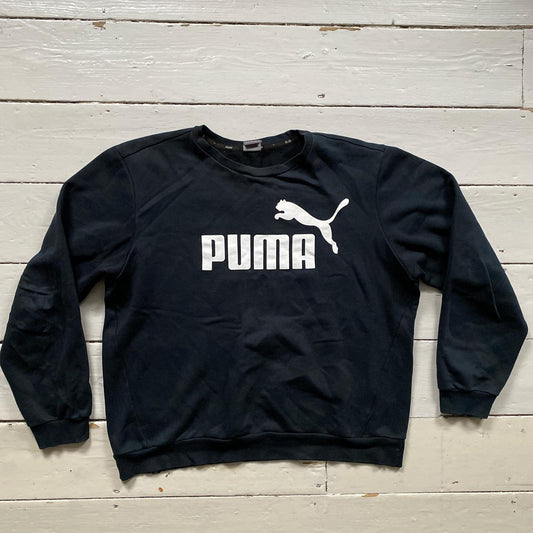 Puma Spellout Black Jumper (XL)