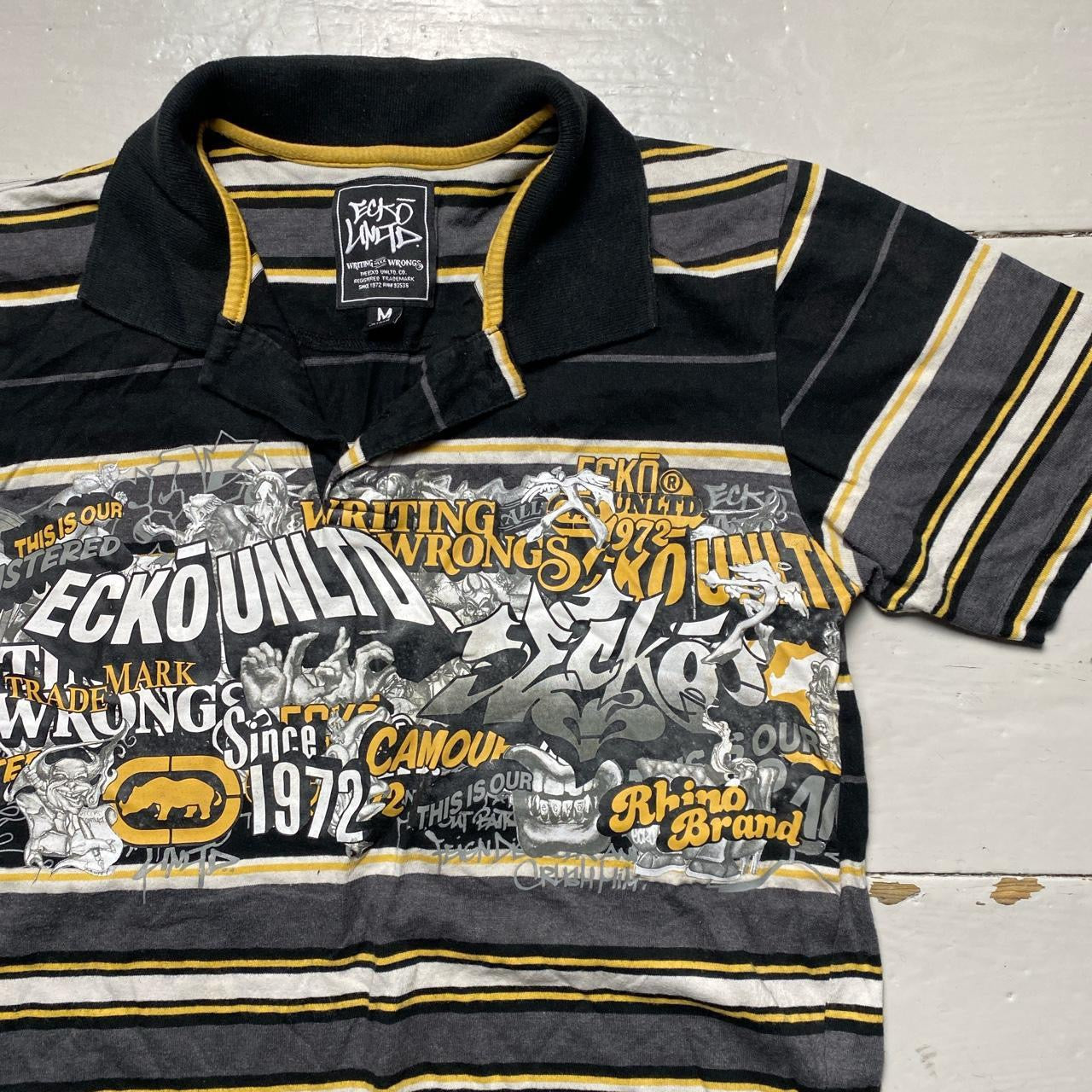 Ecko Vintage Graffiti Polo Shirt (Medium)