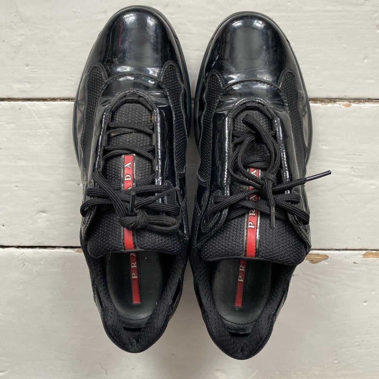Prada Americas Cup Patent Black (UK 9)