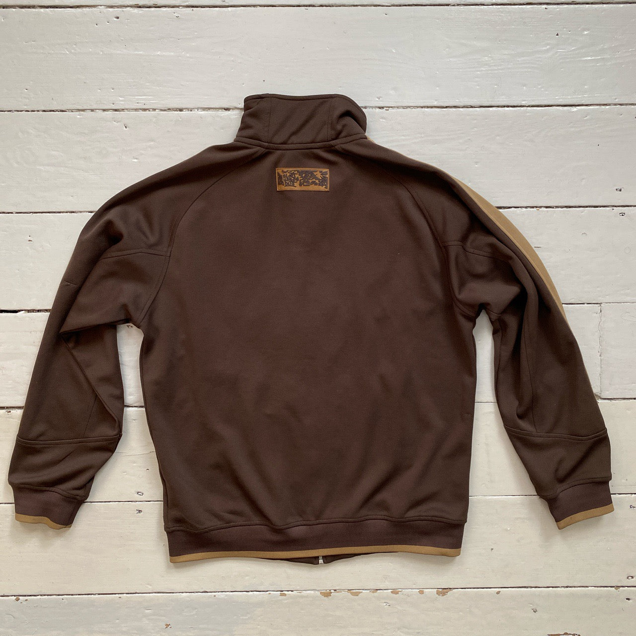 Nike Vintage Brown Graffiti Just Do It Track Jacket (Medium)