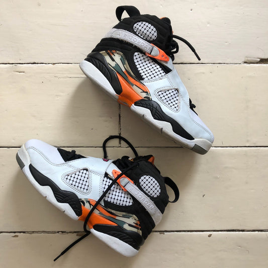 Jordan 8 White Orange Black (UK 5.5)