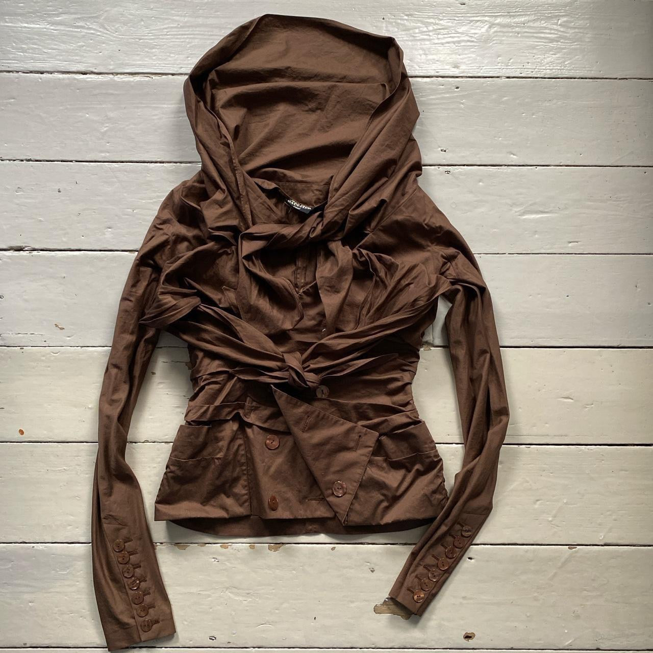 Jean Paul Gaultier Womens Brown Jacket (Size UK 10 Womens)