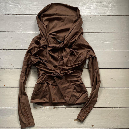 Jean Paul Gaultier Womens Brown Jacket (Size UK 10 Womens)