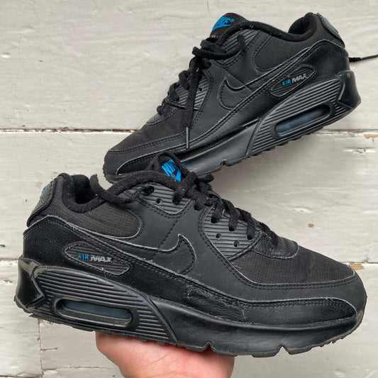 Nike Air Max 90 Black and Blue (UK 6)