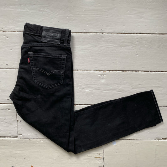 Levis 522 Jet Black Jeans (30/29)