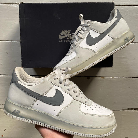 Nike Air Force 1 Grey and White (UK 9)