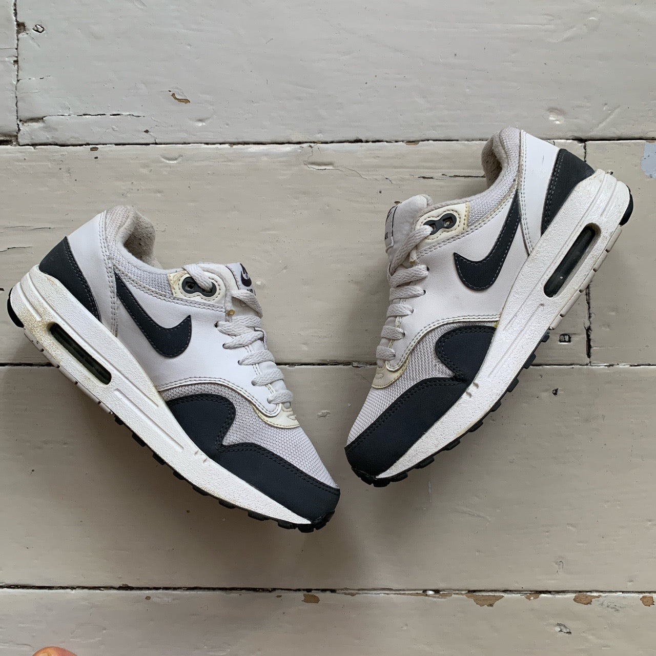 Nike Air Max 1 Grey and White (UK 4)