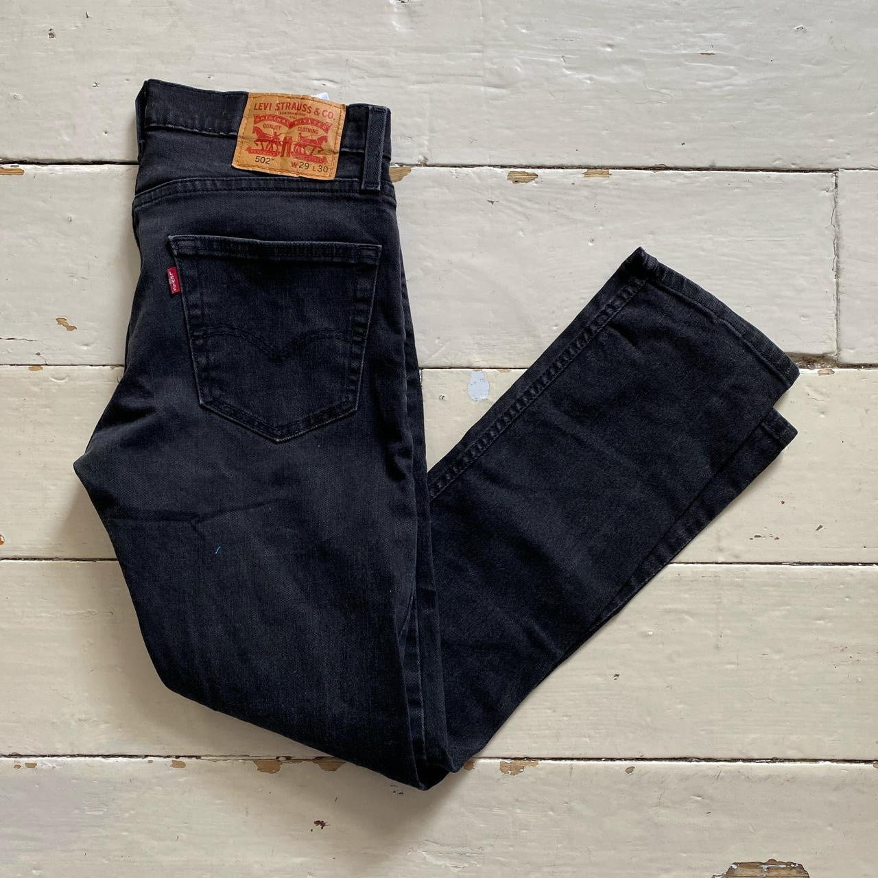 Levis 502 Black Jeans (29/29)