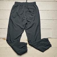 Nike Swoosh Grey Baggy Shell Bottoms (Medium)