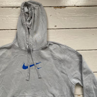 Nike Swoosh Grey Hoodie (Medium)