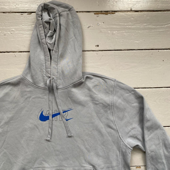 Nike Swoosh Grey Hoodie (Medium)