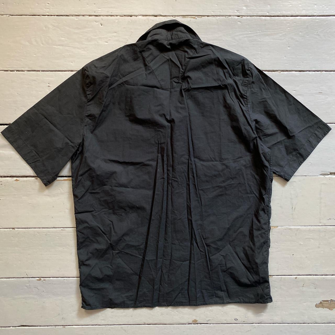 Stone Island Black Short Sleeve Shirt (XXL)