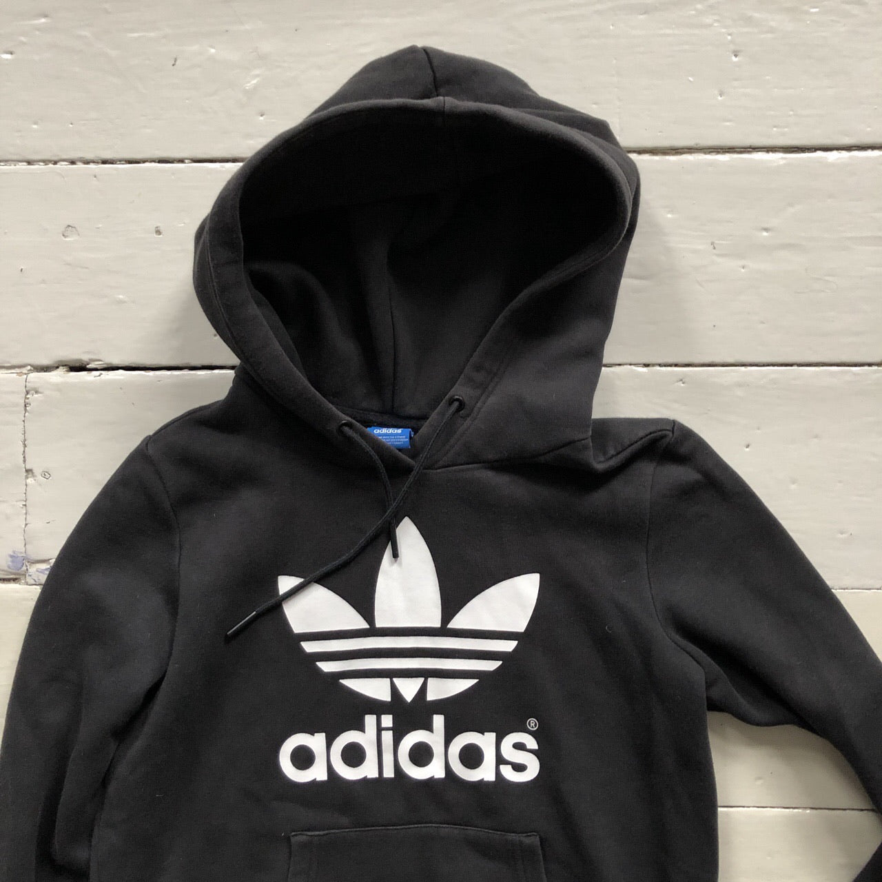 Adidas Originals Black Hoodie (Womens UK 6)