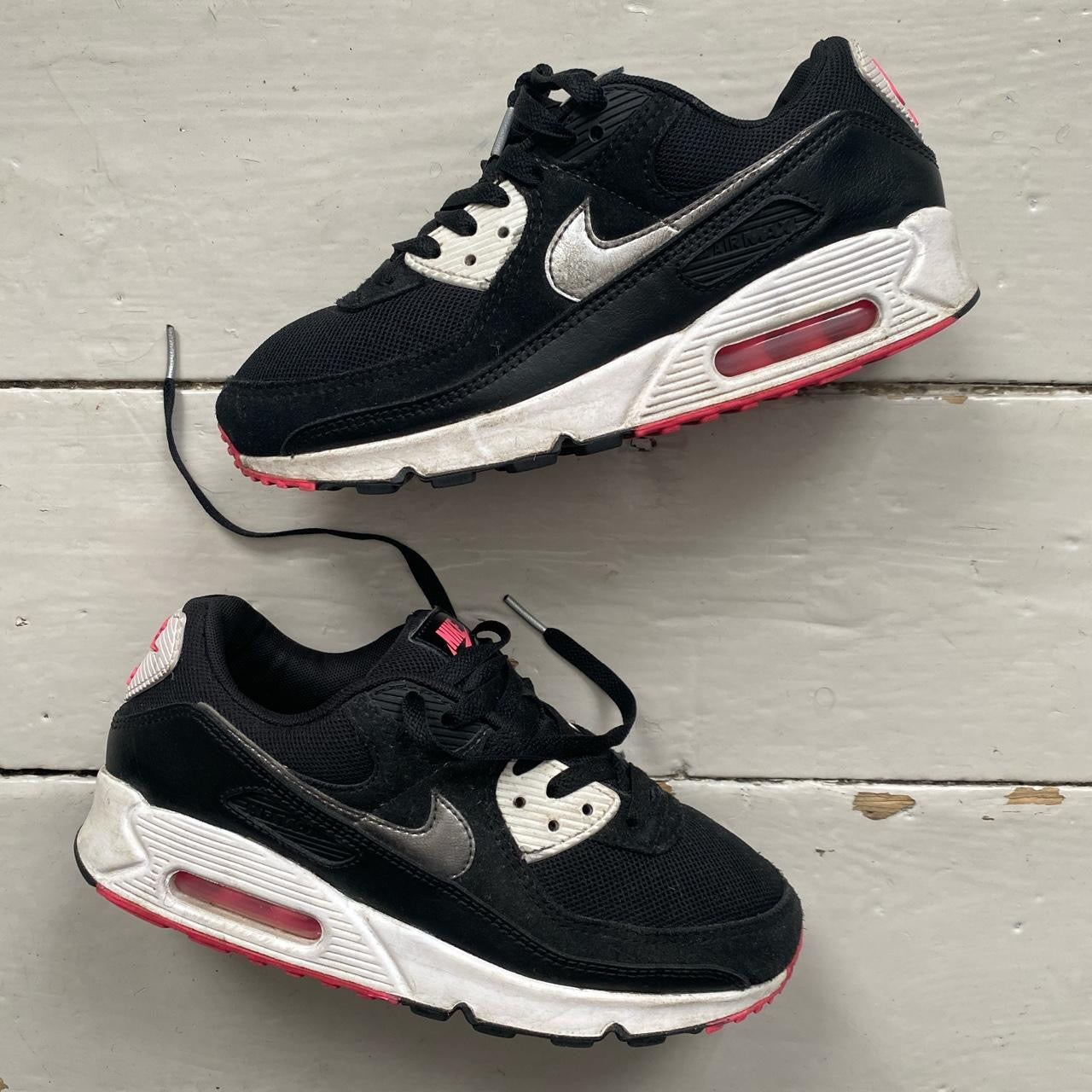 Nike Air Max 90 Black Pink Silver (UK 5)