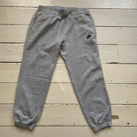 Nike Swoosh Spellout Grey Joggers (Large)