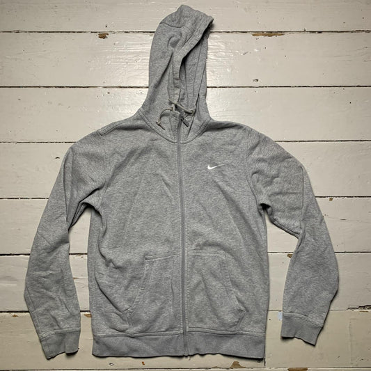 Nike Swoosh Grey Hoodie (Medium)