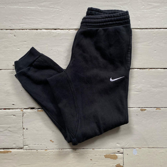 Nike Black and White Joggers (Small)
