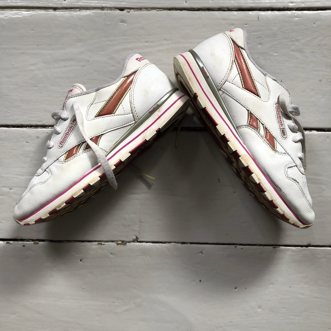 Reebok Classics White and Pink (UK 5)