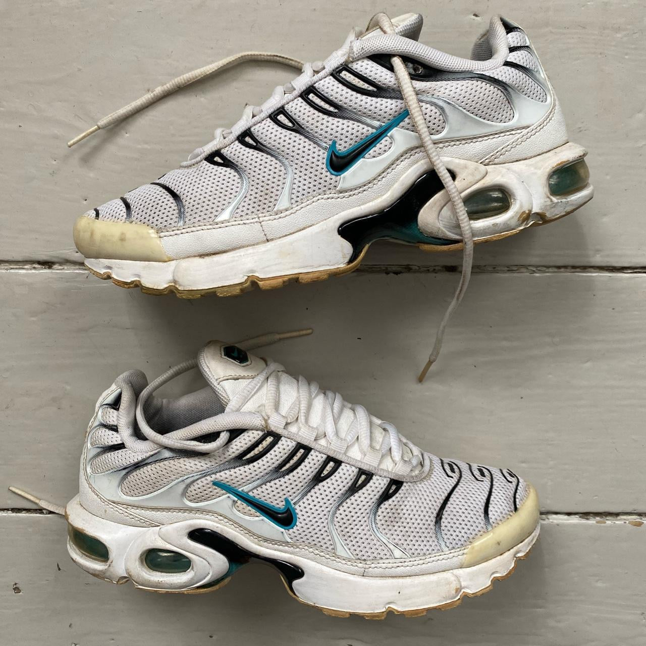 Nike TN Air Max Plus White Blue Black (UK 6)
