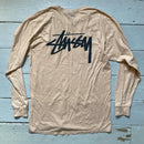Stussy Peach Long Sleeve T Shirt (Large)