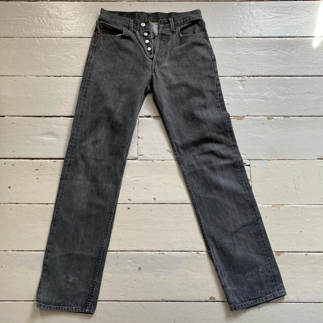 Levis 501 Grey distressed Jeans (30/34)