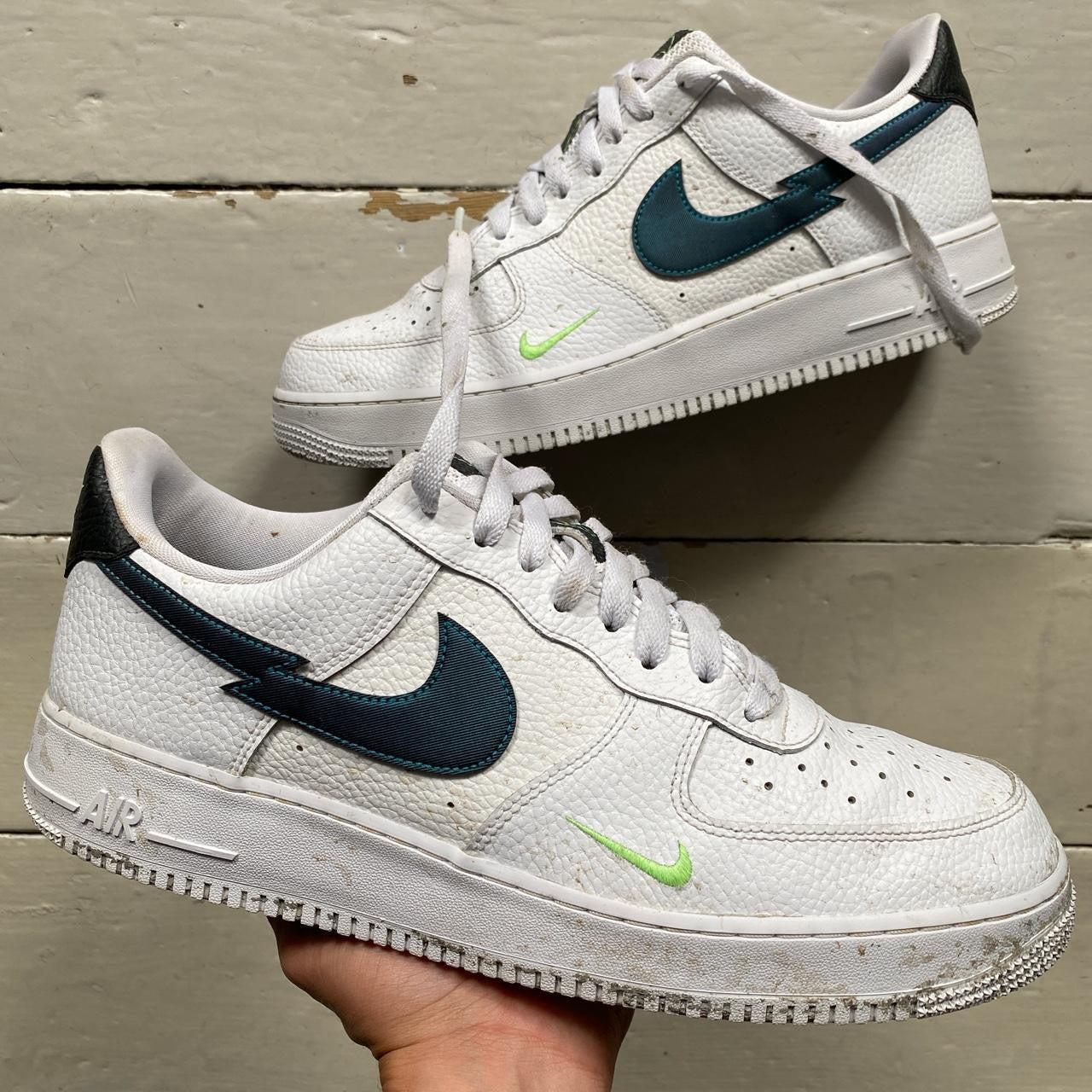 Nike Air Force 1 White and Blue (UK 11)