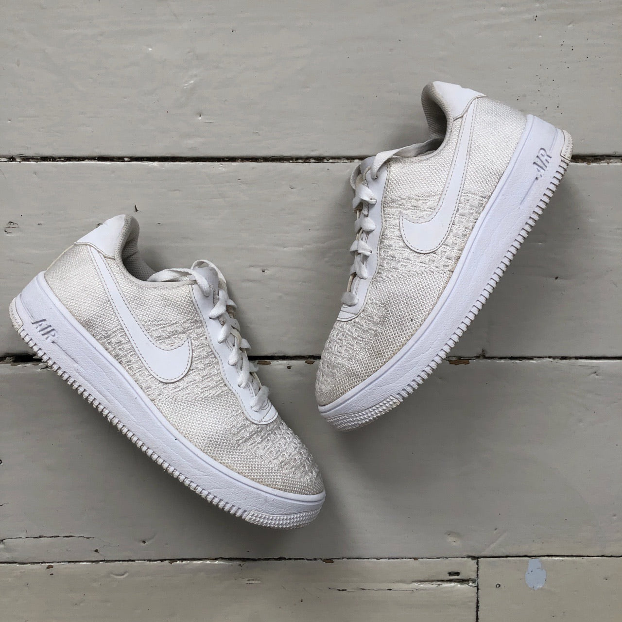 Nike Air Force 1 Flyknit White (UK 6)