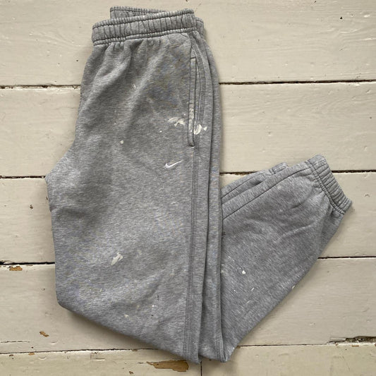 Nike Swoosh Grey Joggers (Small)