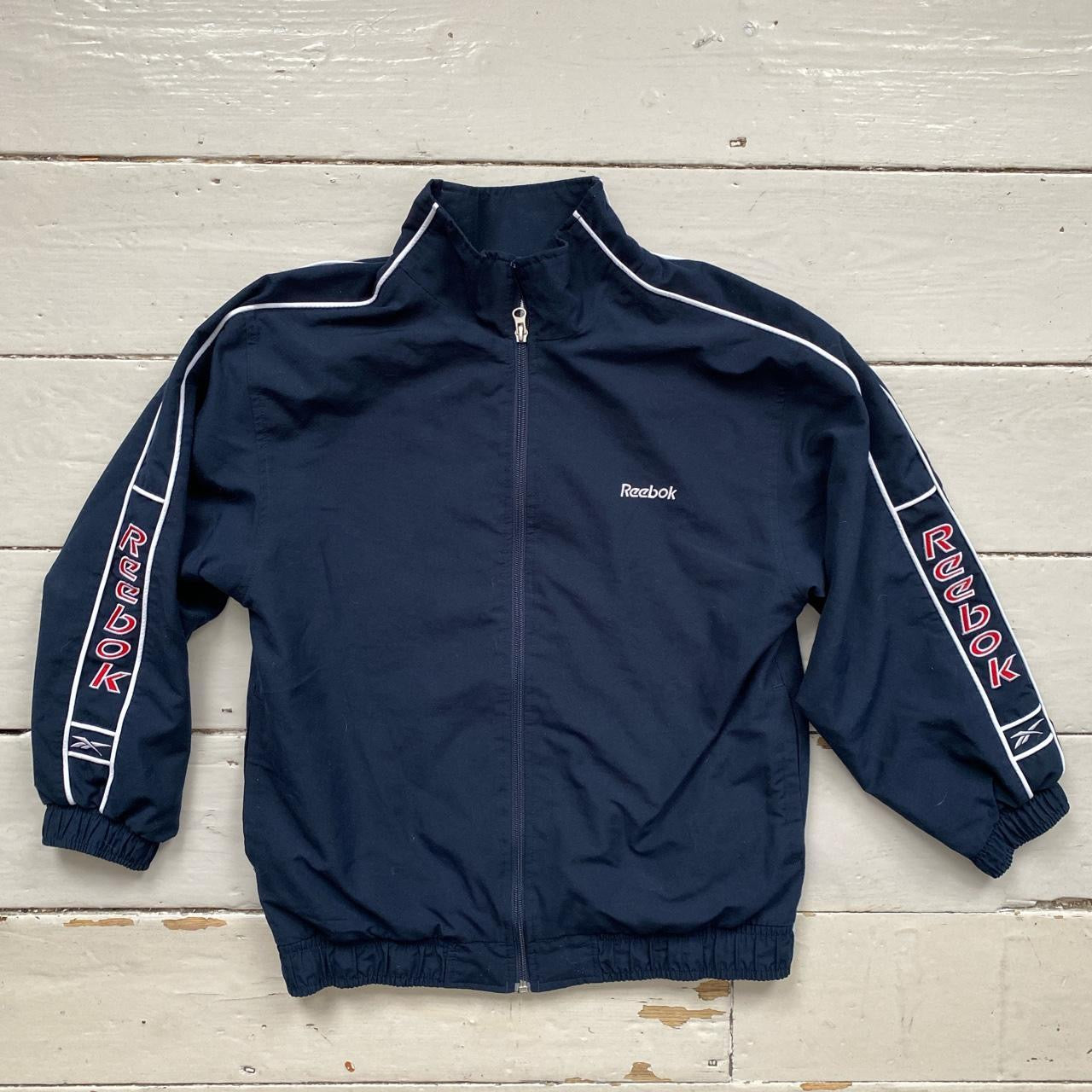 Reebok Spellout Navy Jacket (Small)