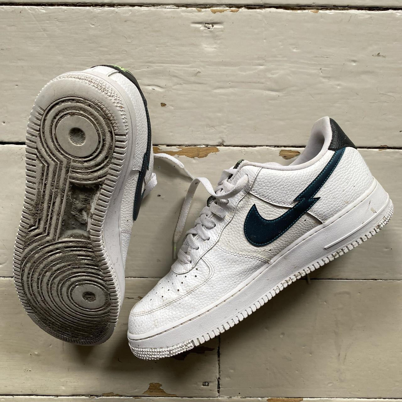 Nike Air Force 1 White and Blue (UK 11)
