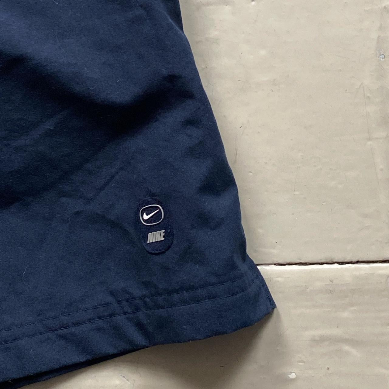 Nike Vintage Swoosh Navy Shorts (Large)