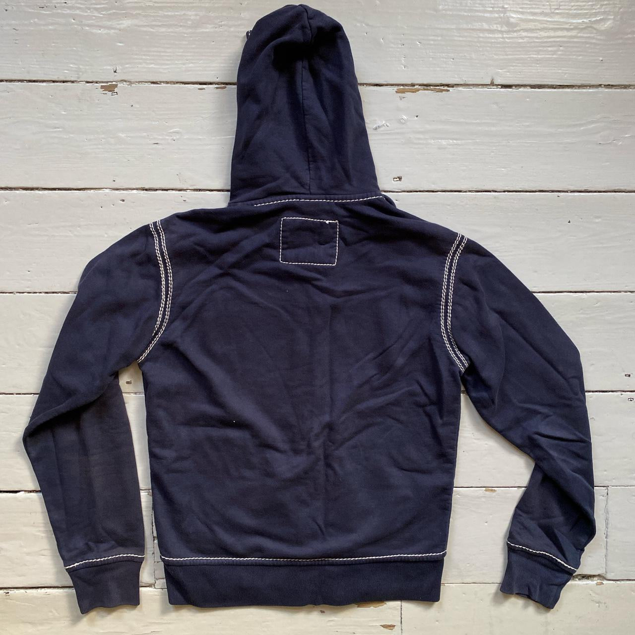 True Religion Contrast Tri Stitch Full Navy Tracksuit (Small)
