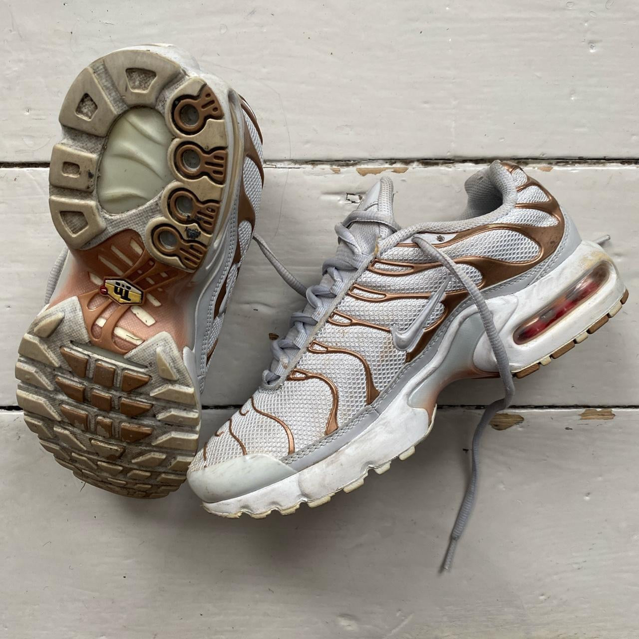 Nike TN Air Max Plus White Rose Gold (UK 5.5)