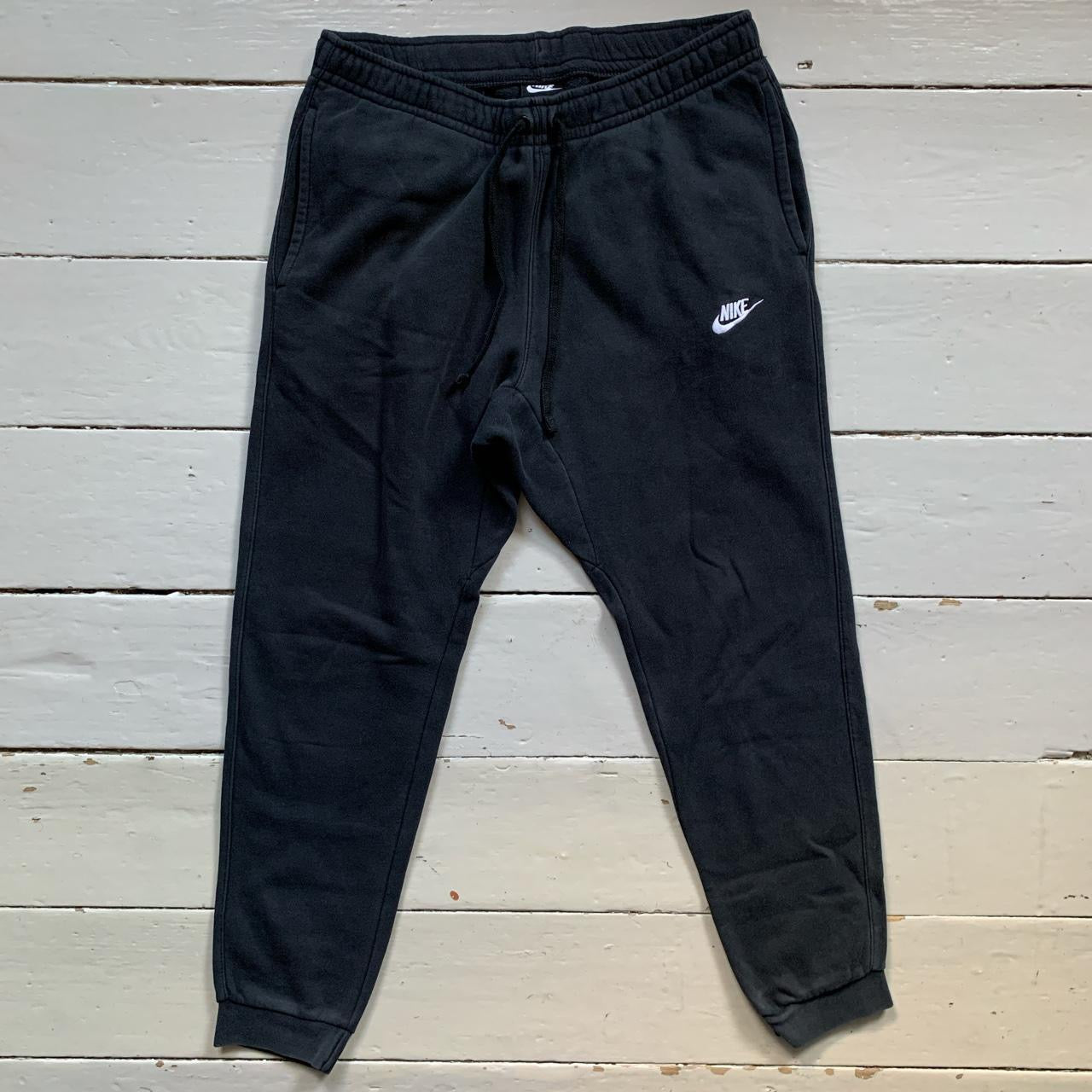 Nike Swoosh Black Joggers (Large)