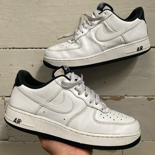 Nike Air Force 1 White and Black (UK 8.5)