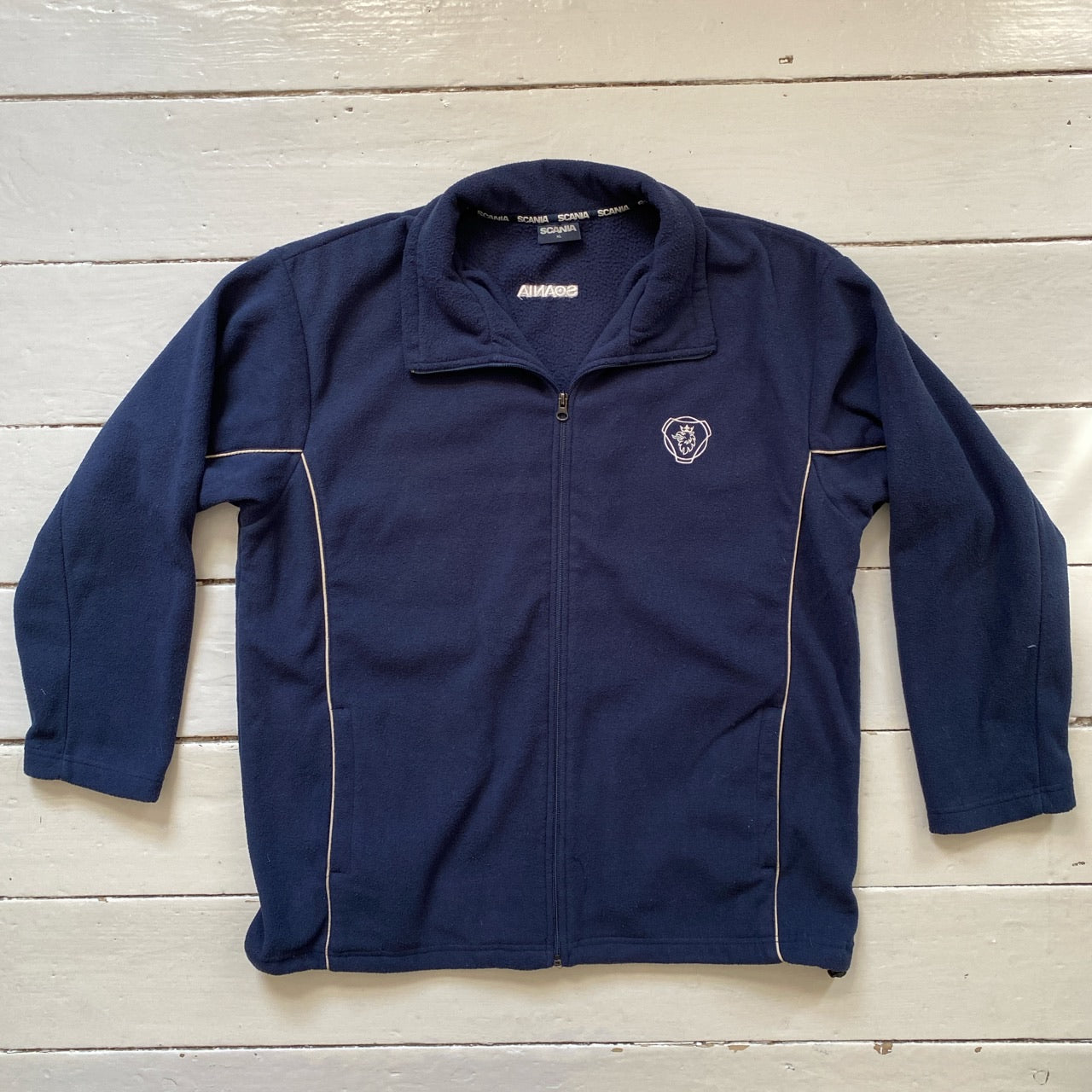 Scania Navy Fleece Zip Up Jumper (XL)