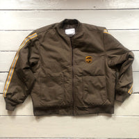 UPS Quilter Brown Bomber Jacket (Large)
