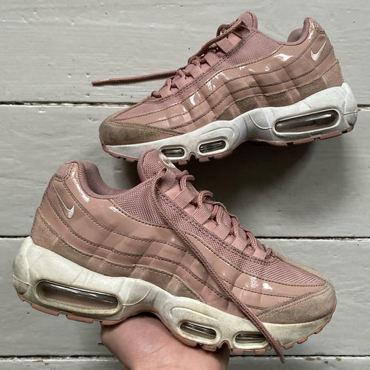 Nike Air Max 95 Pink and White (UK 4.5)