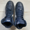 Nike Air Force 1 High Navy and White (UK 9)