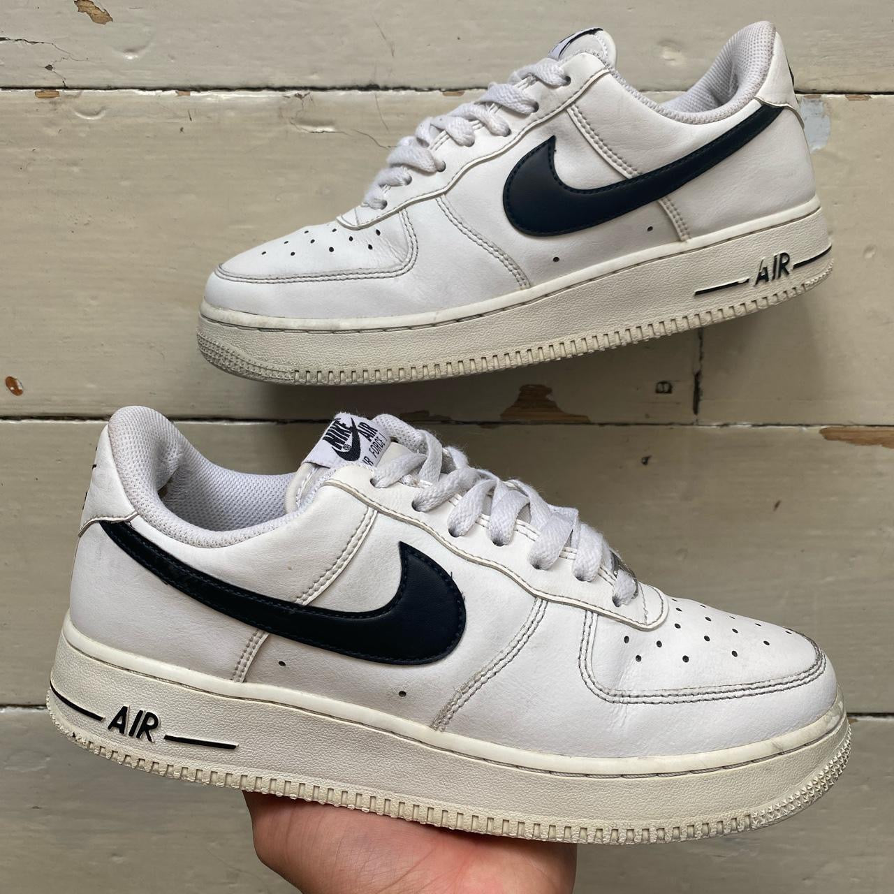 Nike Air Force 1 White and Black (UK 6)