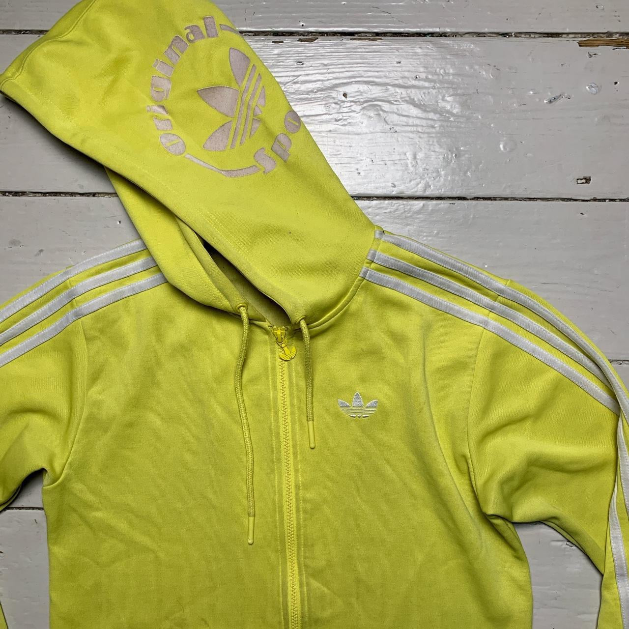 Adidas Yellow Hoodie (XS)