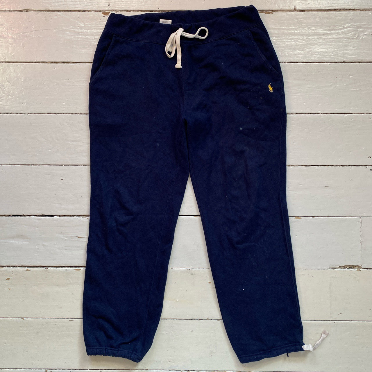 Polo Ralph Lauren Navy and Yellow Joggers (Large)