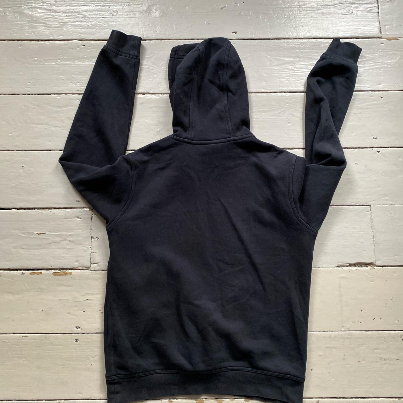 Nike Black and White Hoodie (Medium)