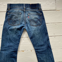 Levis 506 Distressed Navy Jeans (30/32)