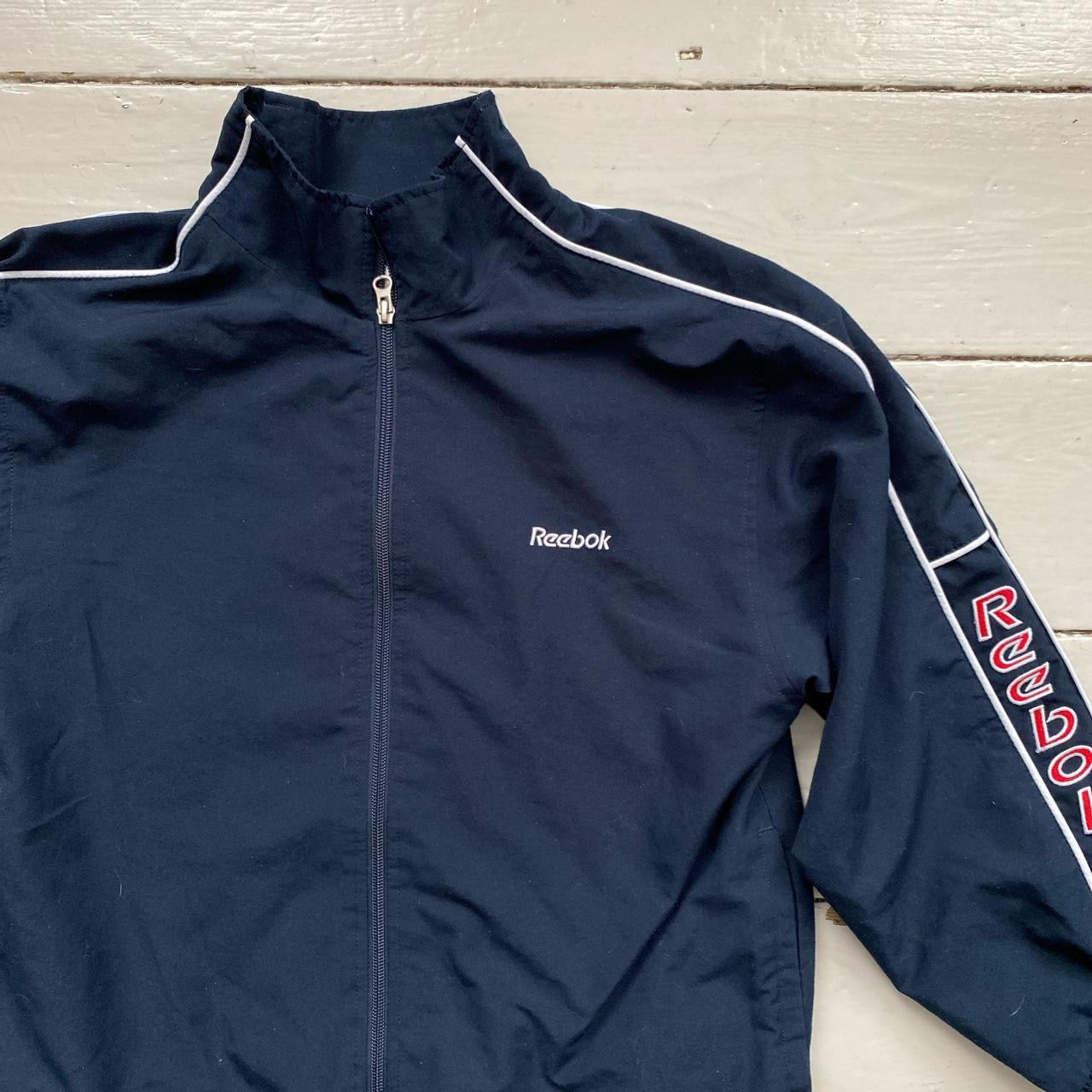 Reebok Spellout Navy Jacket (Small)