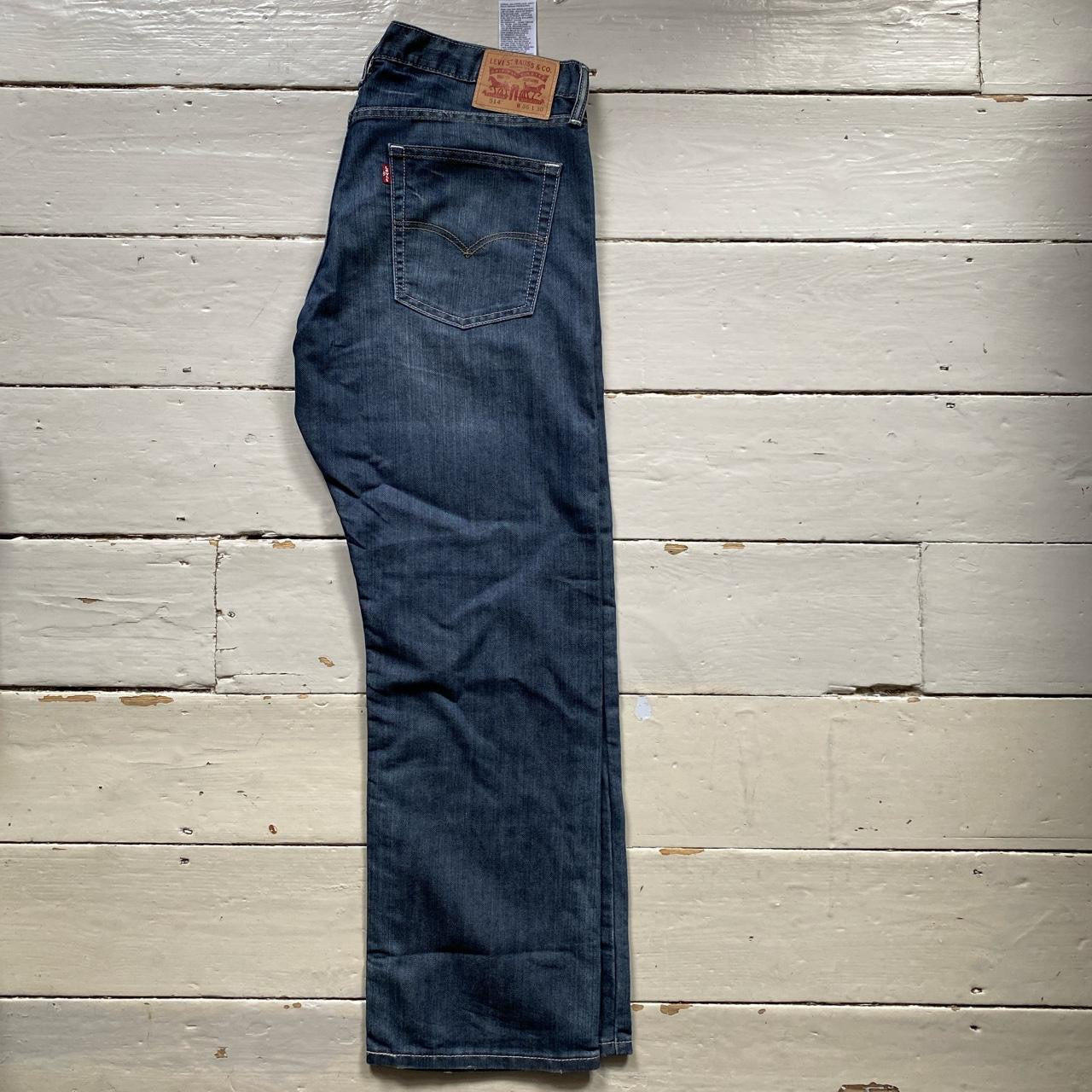 Levis 514 Navy Blue Jeans (36/30)