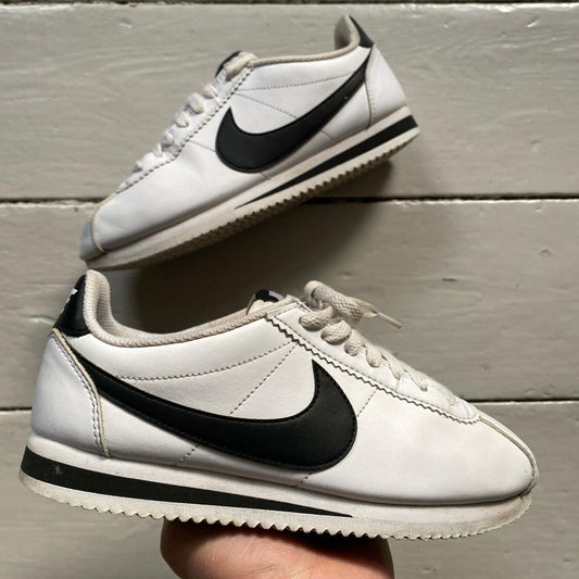 Nike Cortez White and Black (UK 5)