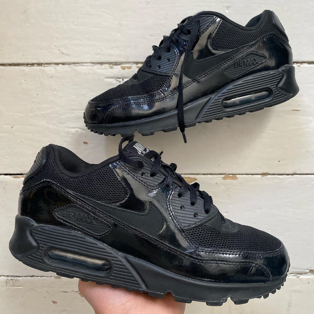 Nike Air Max 90 Black Patent (UK 6)