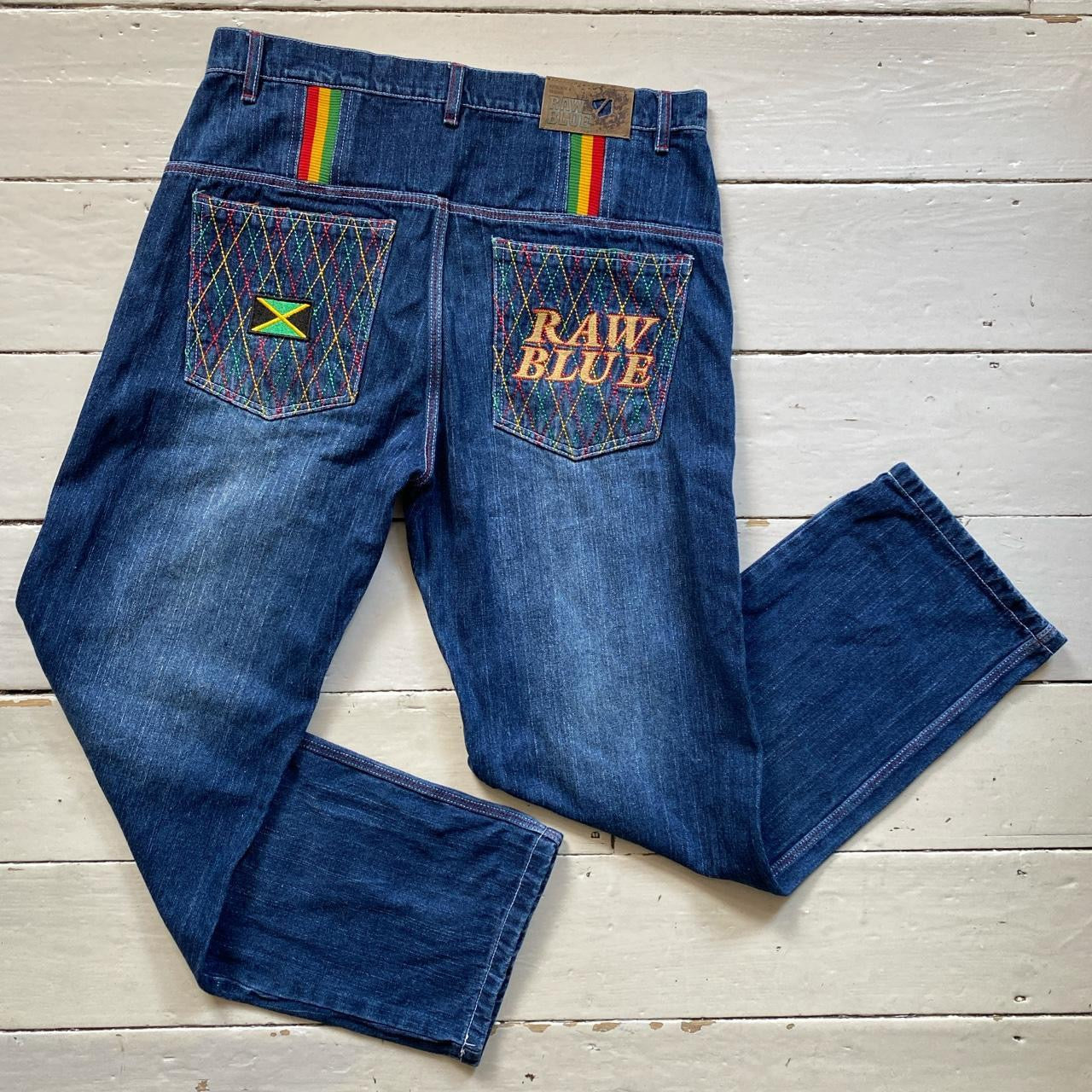 Raw Blue Rasta Jamaica Vintage Jeans (36/32)